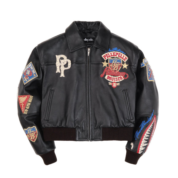Pelle Pelle American Bruiser Plush Womens Crop Jacket