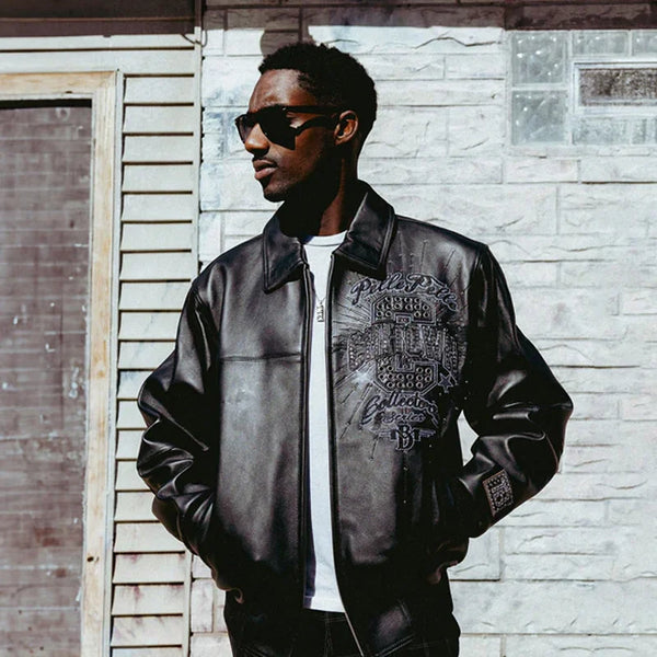 Pelle Pelle Men’s Chitown Collectors Series Tribute MB 1978 Black Leather Jacket