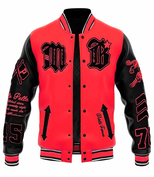 MB Red Black Varsity Jacket