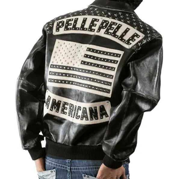 Pelle Pelle All American Heritage Series Black Men’s Jacket | PURE LEATHER JACKET