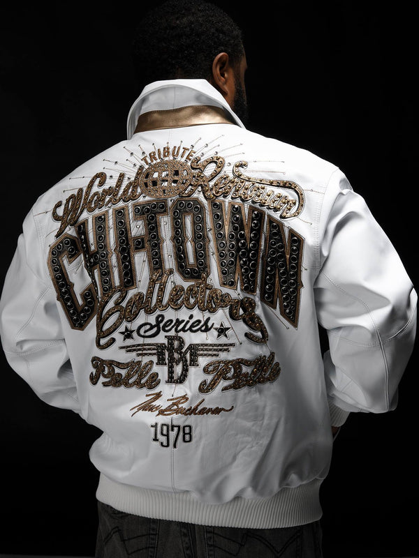 Pelle Pelle Chi-Town White Leather Jacket