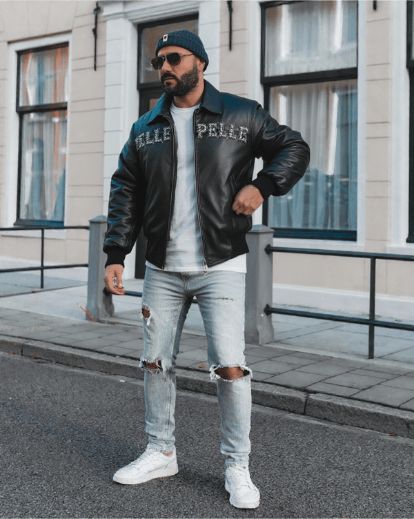 Pelle Pelle Pride Studded Black Jacket